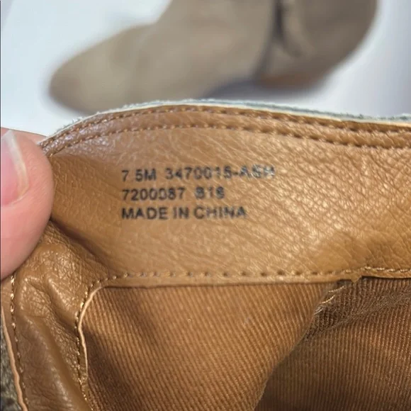 Frye Tan Ankle Booties with Side Zipper - Picture 3 of 9